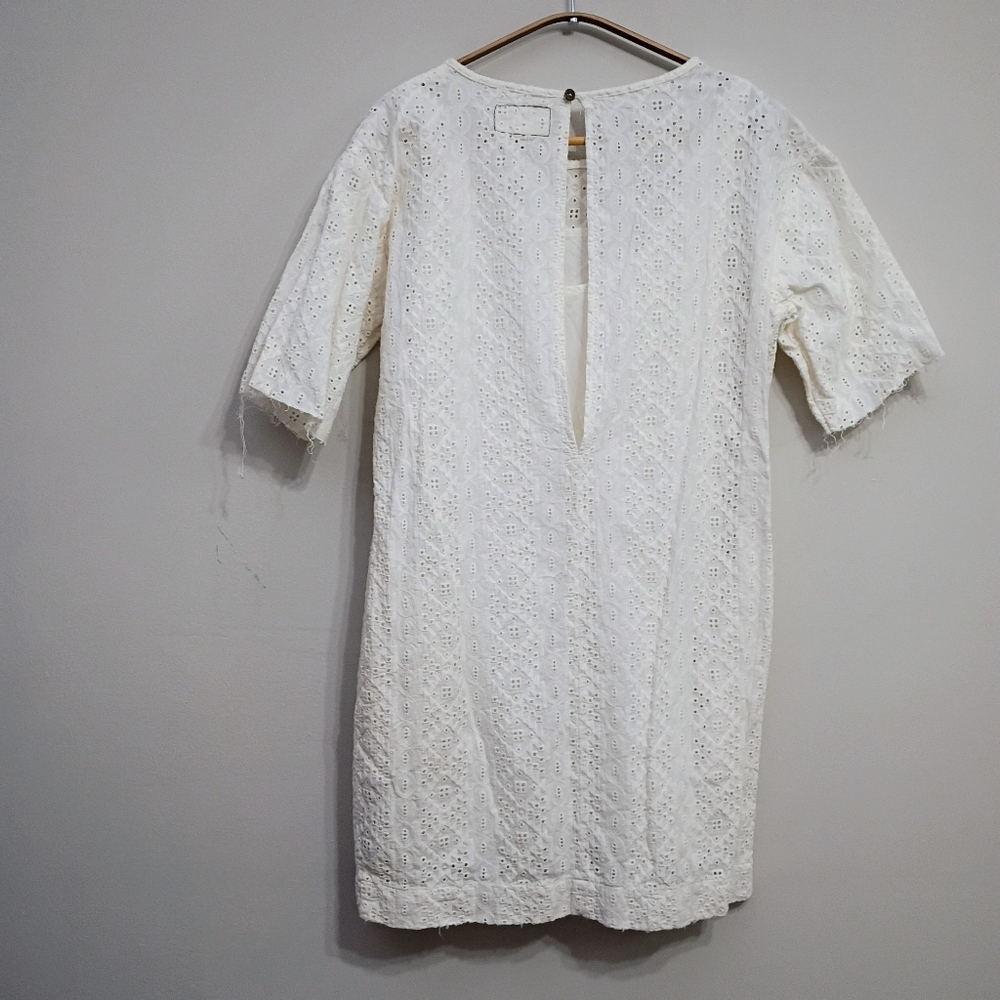 Current Elliot White Cotton Lace Dress